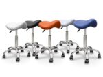 Taburete Pony Base cromada 5 ruedas - Imagen 2
