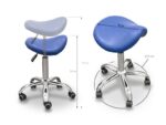Taburete Pony Base cromada 5 ruedas - Imagen 3